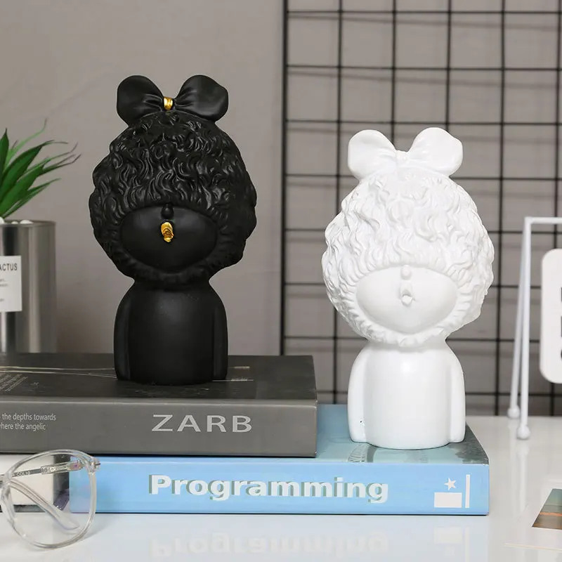 Скандинавские минималистичные милые искусственные Статуэтки из смолы свадебное