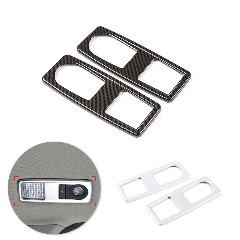 

For BMW X1 E84 2011 2012 2013 2014 2015 2PCS Car Interior Rear Reading Light Carbon Fiber Texture Cover Decor