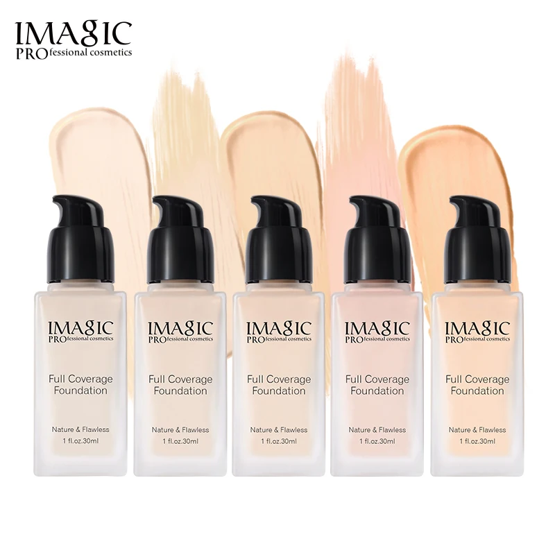 IMAGIC Foundation Cream Moisturizing Waterproof Oil Control Concealer Whitening Brightening Liquid | Красота и здоровье