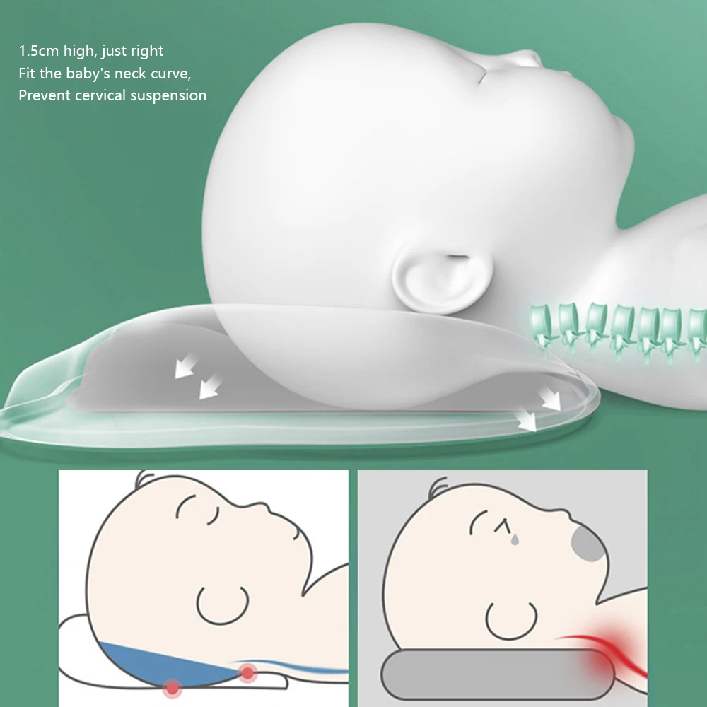 

Suitable For Children 0-12 Months Concave Baby Pillow Stereotyped Pillow Which Will Help Shape Good Head Shape Improve The Head