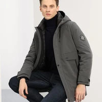 the new mens down jacket mid length hooded liner can be detachable one coat and three wear down jacket mens tops