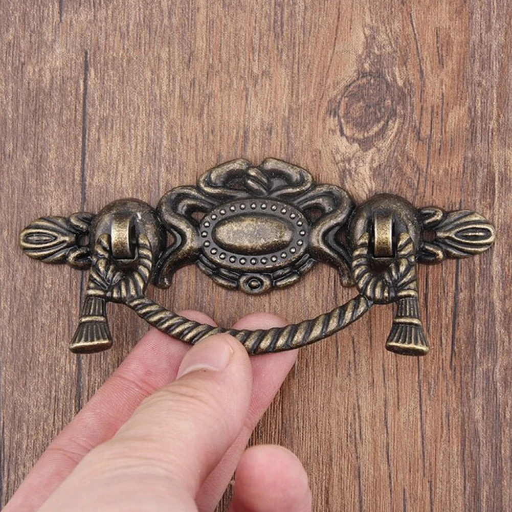 Современный чехол для ящика ручка из античной латуни легкая в установке шкафа