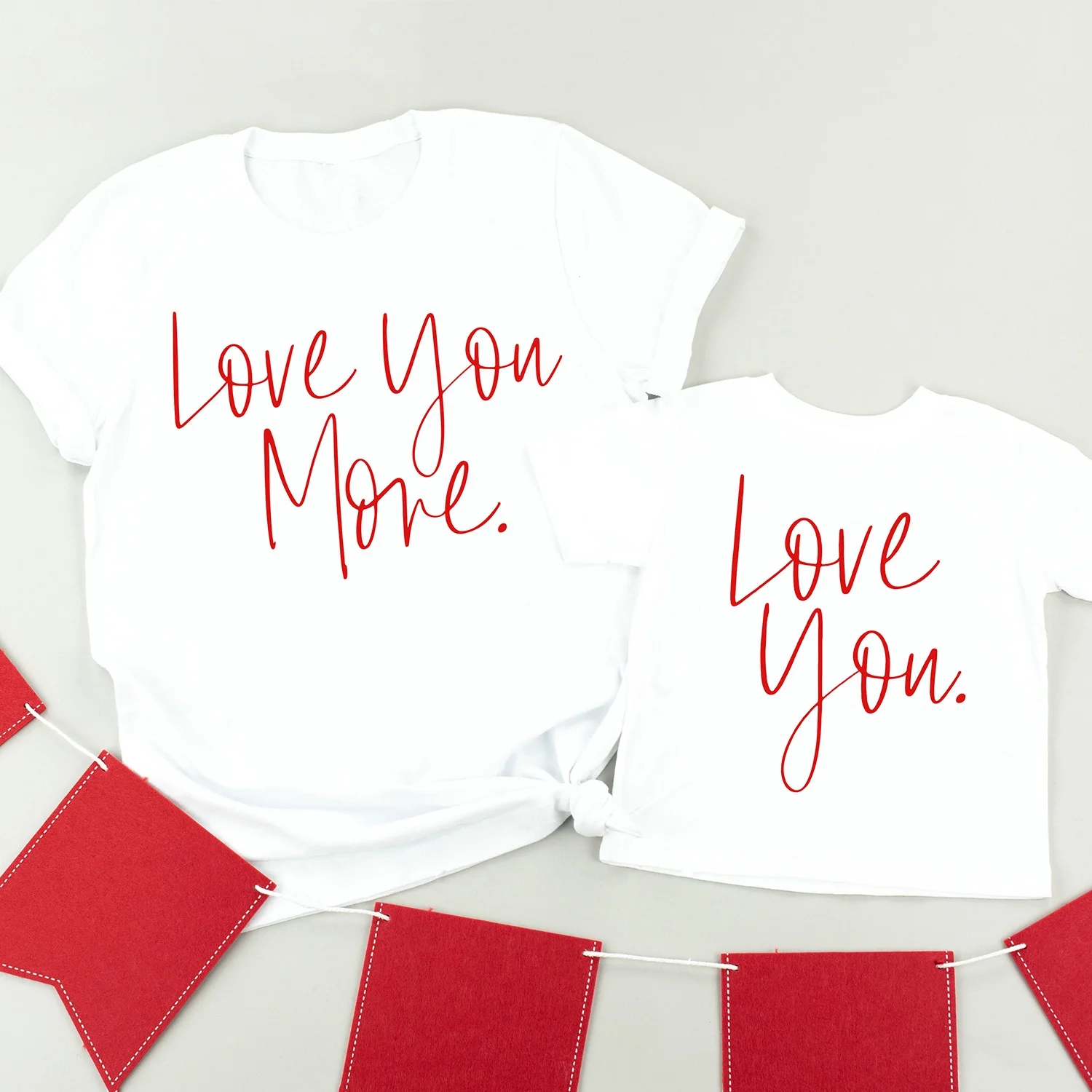 

Love You / Love Your More | Mommy and Me Shirts | Mommy and Me Valentine Shirts | Mom and Daughter Shirts | Mom and Son Shirts