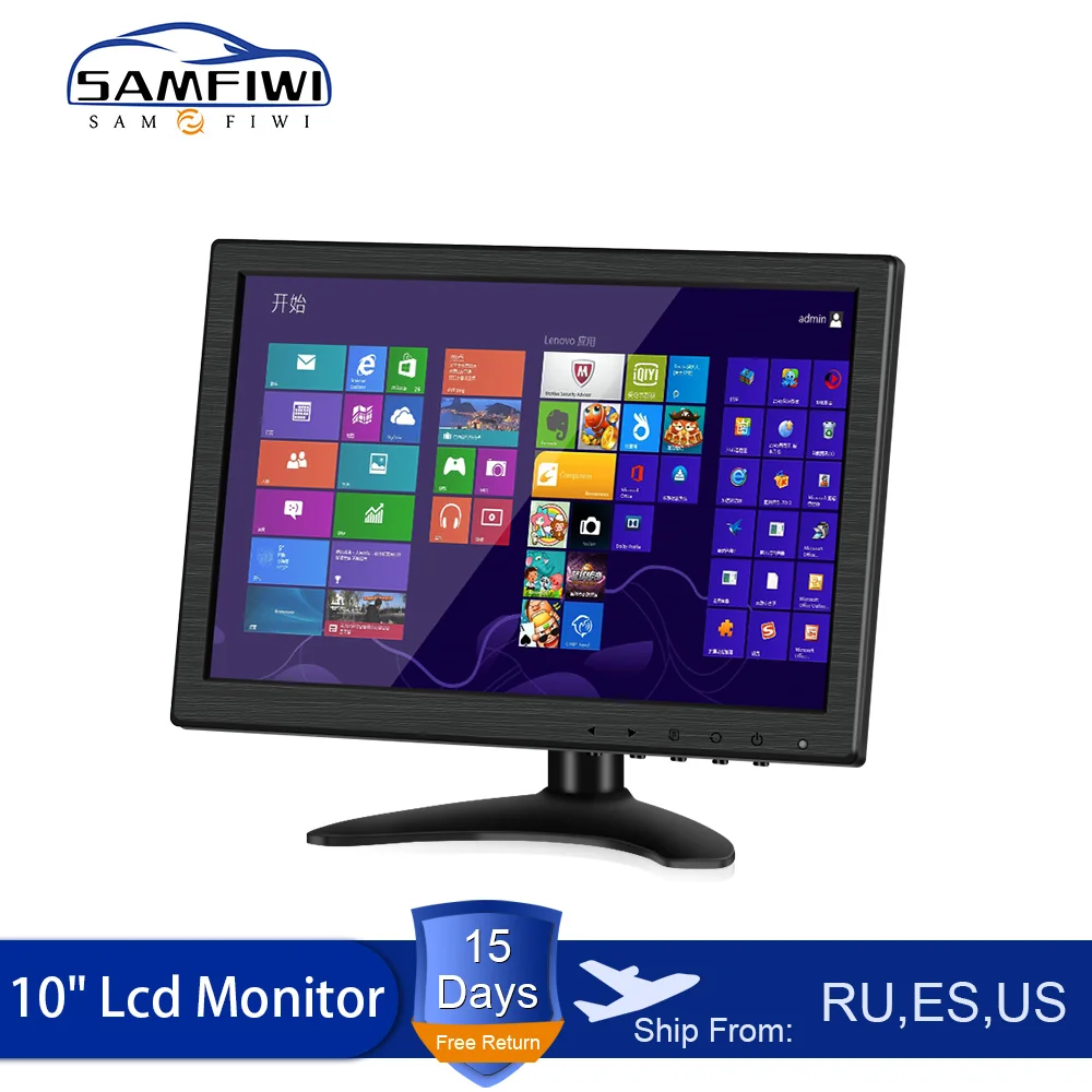 10 дюймовый автомобильный монитор HD LCD HDMI/VGA/AV/USB/SD TV и PC DVD плеер камера заднего вида