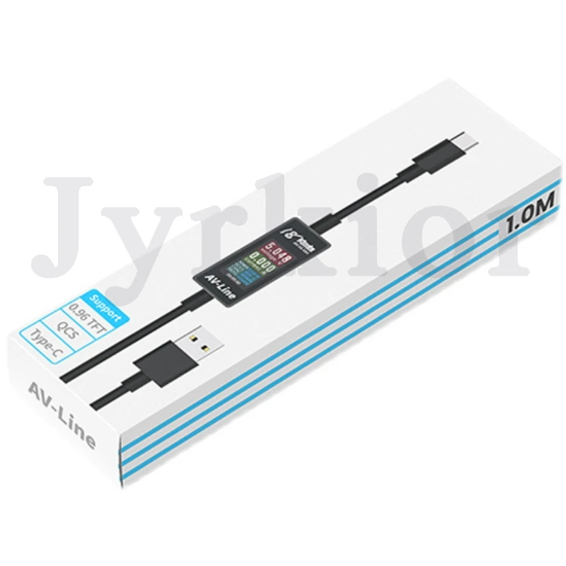 Интеллектуальный зарядный кабель AV-Line для iPhone/ Samsung USB-кабель мониторинга