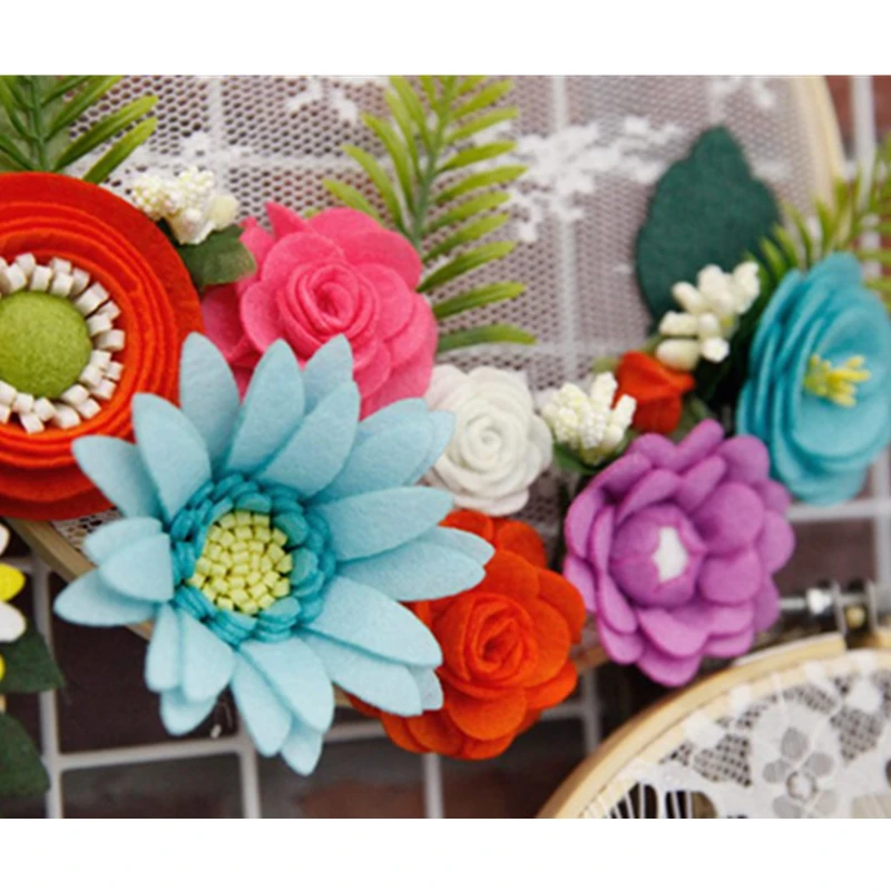 Фетр ручной работы цветочный орнамент наборы для ремесла гостиной и спальни