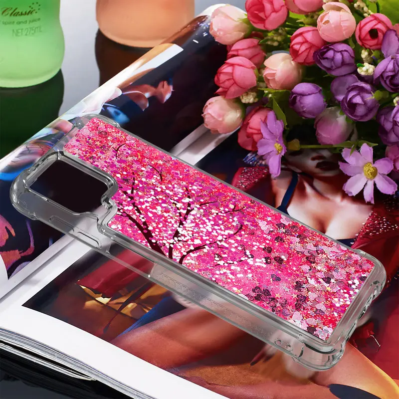 

For Samsung A12 Case Silicone Bumper Shockproof Phone Case For Samsung Galaxy A12 A 12 Fashion Liquid Quicksand Protective Cover