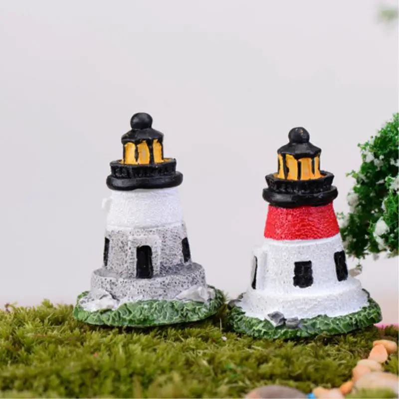 Мини мульти окно Маяк модели башен DIY микро сад миниатюрные горшечные растения