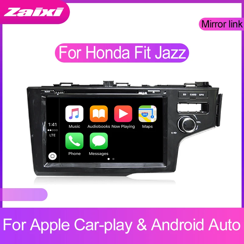 Автомобильный мультимедийный плеер 2 DIN для Honda Fit Jazz 2013 2014 2015 2016 2017 2018 2019 сенсорный