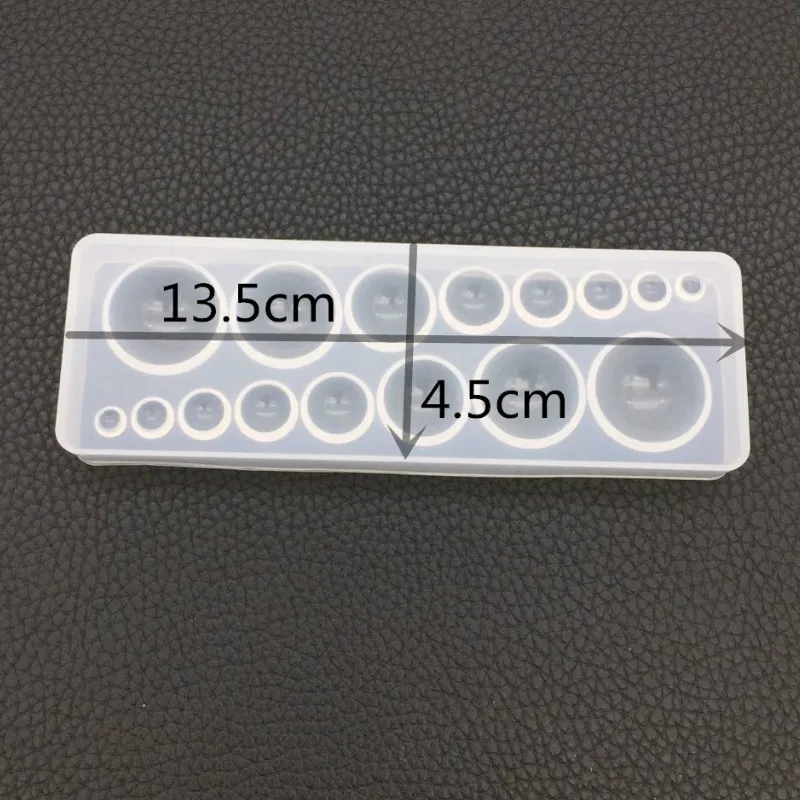 1PC Water Crystal Glue Round Cabochon Circle Pendant Silicone UV Mold for Making Pedant Jewelry Exoxy Resin Molds Jewelry Tools
