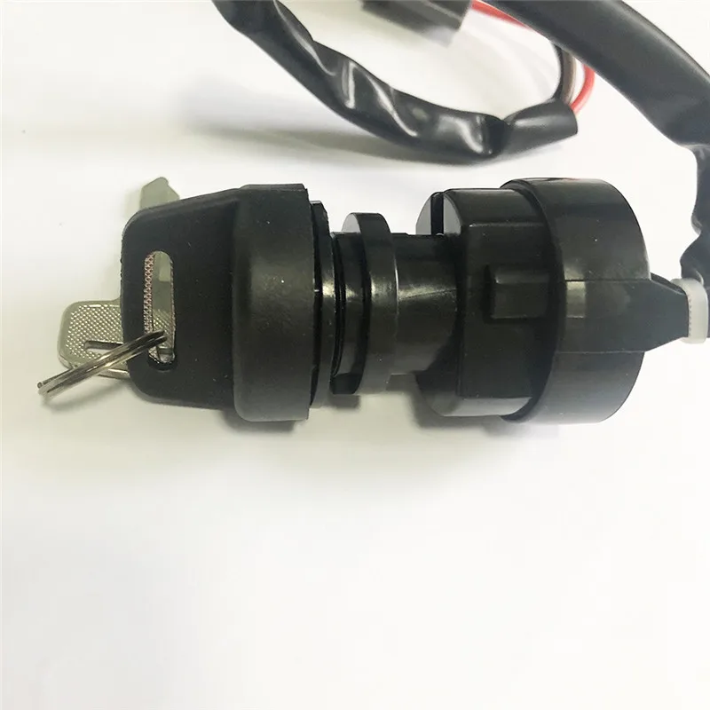 Зажигание мотоцикла ключ зажигания подходит для YAMAHA GRIZZLY 660 YFM660 2002-2008 3-контактный разъем мотоцикла Мопед скутер с двумя ключами