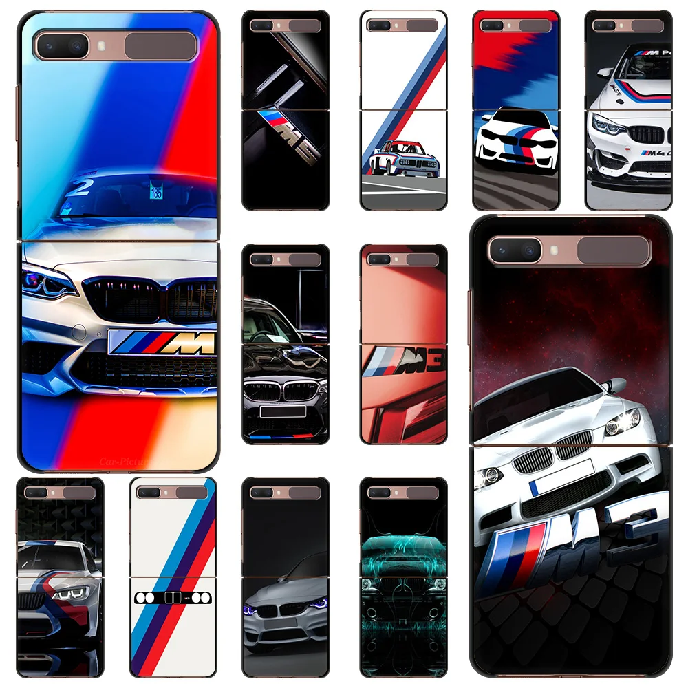 

Blue Red BW Car Hard PC Phone Case For Samsung Galaxy Z Flip Black Cover For Galaxy Z Flip 3 5G Foldable Shockproof Case Coque