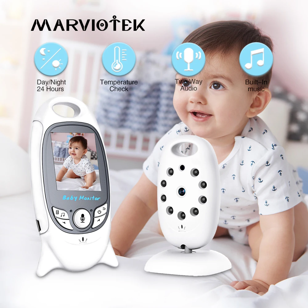 Видео для наблюдения за ребенком Бейби монитор Беспроводной VB601 2 0 дюймов ЖК