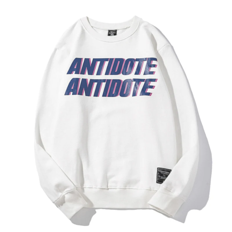 

Повседневная флисовая толстовка с капюшоном, Свободный пуловер в Корейском стиле, свитер на заказ, чистый кремовый круглый цветной мужской ...