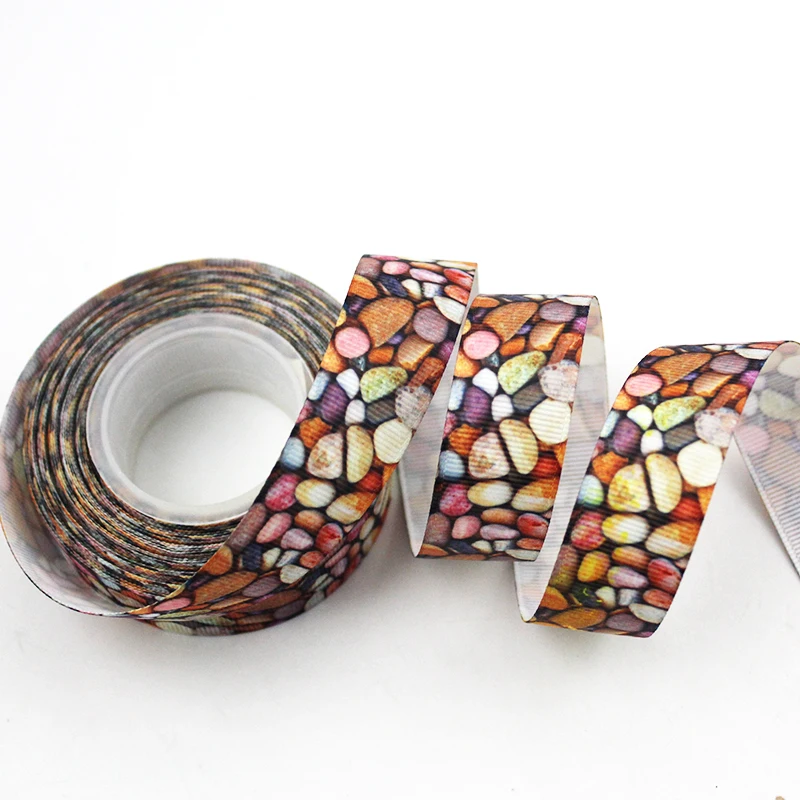 

Colored stones printed grosgrain ribbon 9-75mm DIY handmade materials christmas wedding gift wrap tape ribbons