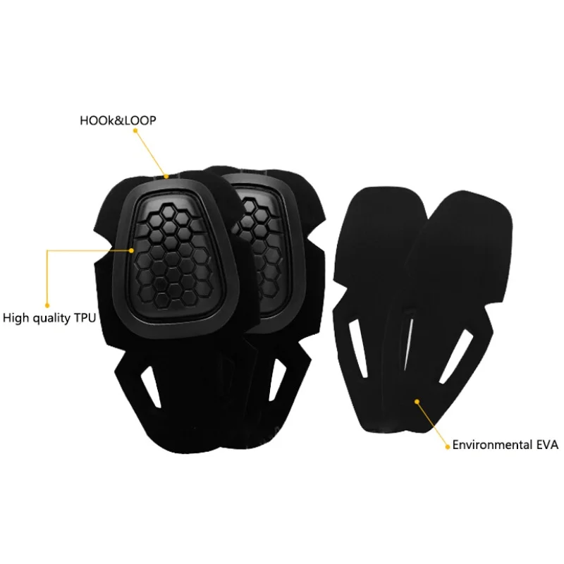 4pcs/set Airsoft Hunting Protective Gear Knee Pads Elbow Paintball Skate Scooter Kneepads Sports Safety Guard | Спорт и развлечения