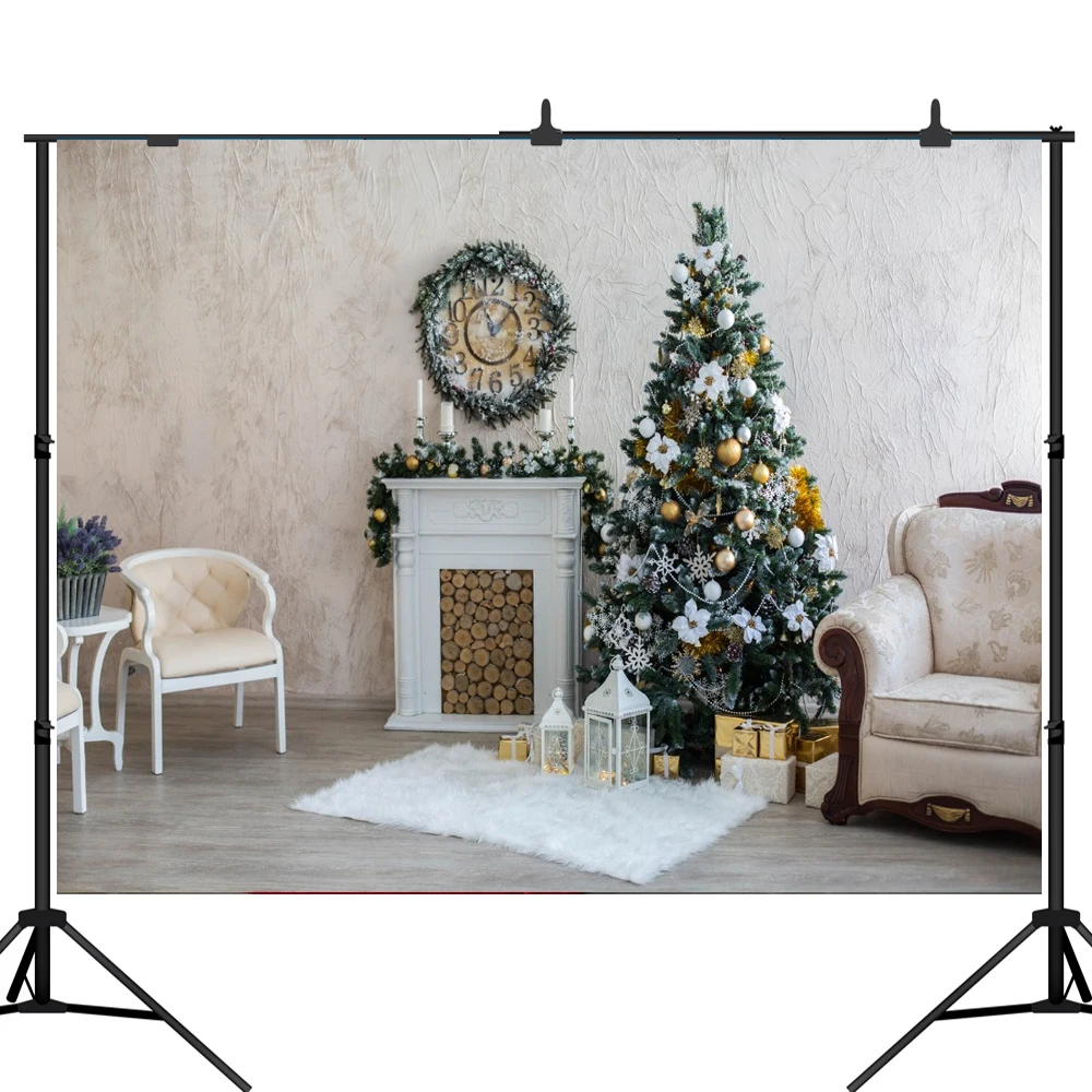 Lyavshi Рождественская елка Подарок Свеча ШАР деревянный пол цветок венок дети фото