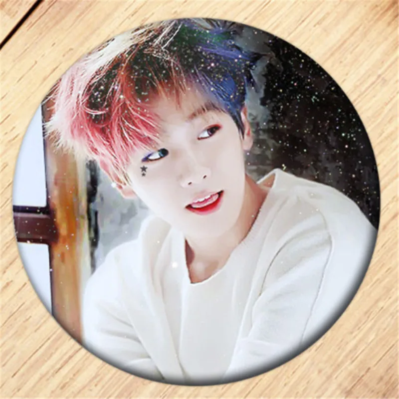 Бесплатная доставка Kpop EXO CHANYEOL BAEKHYUN Брошь булавка для девочек Значки одежды