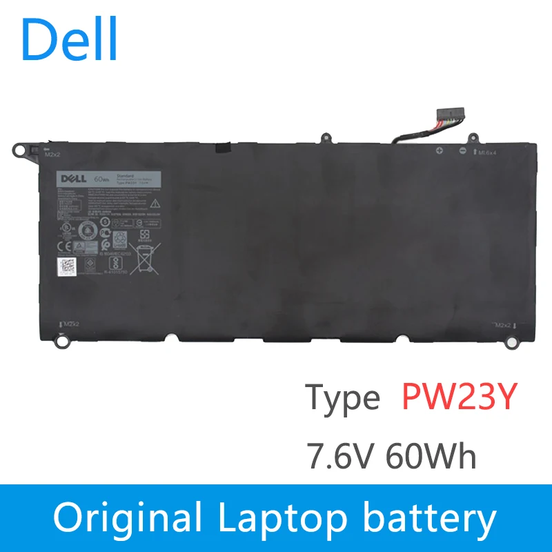 Оригинальный Новый Сменный аккумулятор для ноутбука dell XPS 13 9360 серии RNP72 TP1GT PW23Y 7 6