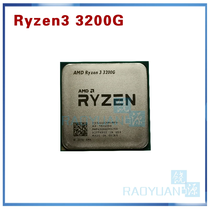 AMD Ryzen 3 3200G R3 6 ГГц четырехъядерный четырехпоточный процессор 65 Вт L3 = 4M YD3200C5M4MFH