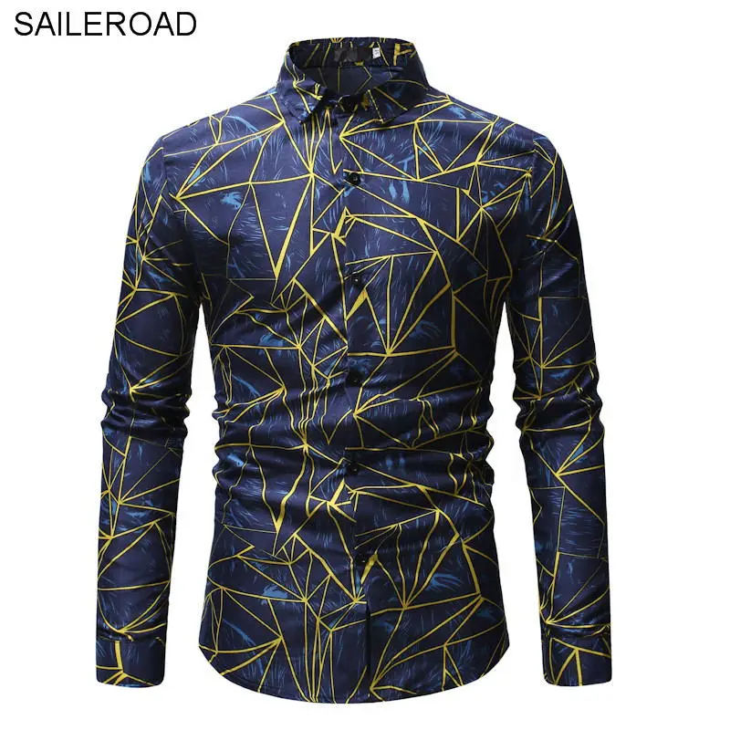 SAILEROAD/брендовая мужская одежда клетчатая рубашка модная Повседневная с длинными