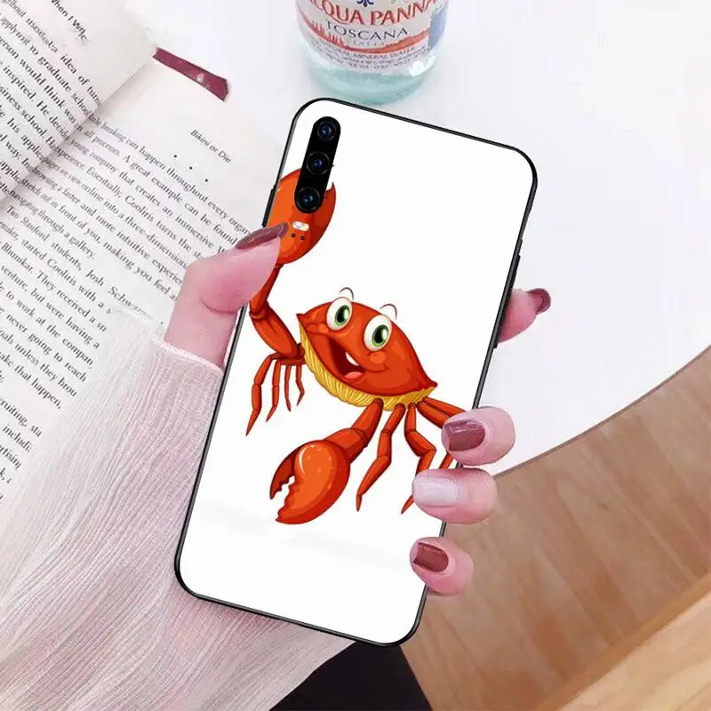 Чехол для телефона PENGHUWAN с милым крабом Huawei P30 P20 Mate 20 Pro Lite Smart Y9 prime 2019 | Мобильные