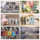 5D DIY алмазная живопись с буквами, набор для домашней любви, алмазная вышивка, пейзаж, мозаика, искусство, картина стразы, украшение для дома, подарок