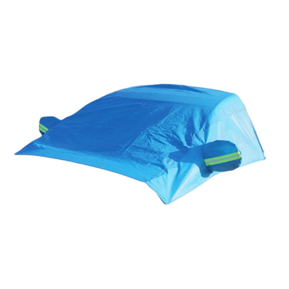 

Windproof Waterproof Car Windshield Sun Shade Protector Snow Ice Cover with Rearview Mirror Protector for Passenger Car (Blue,