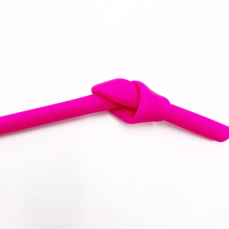 Горячая продажа 8 многоразовые трубочки пищевого качества силиконовые соломинки