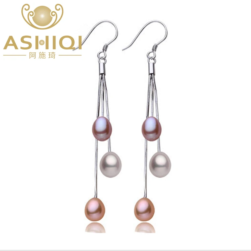 Женские серьги кисточки из серебра 100% пробы|Серьги-подвески| |