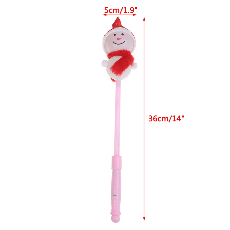 Рождественские светящиеся палочки милый снеговик LED мигающая палочка подарок