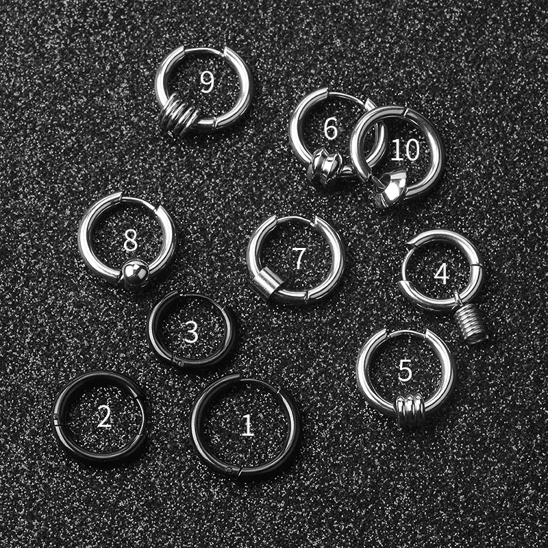 1 шт. серьги кольца из нержавеющей стали для носа губ ушей кольцо мужчин и женщин