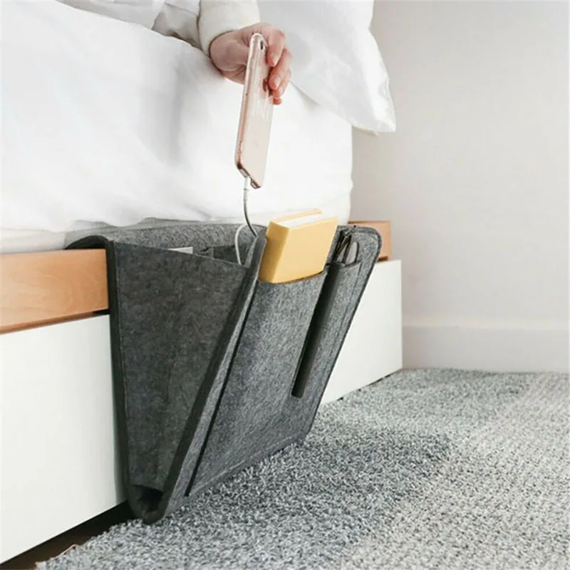

Felt Creative Bedside Storage Bag Hanging Bag Student Dormitory Bedside Remote Control Home Storage Hanging Bag