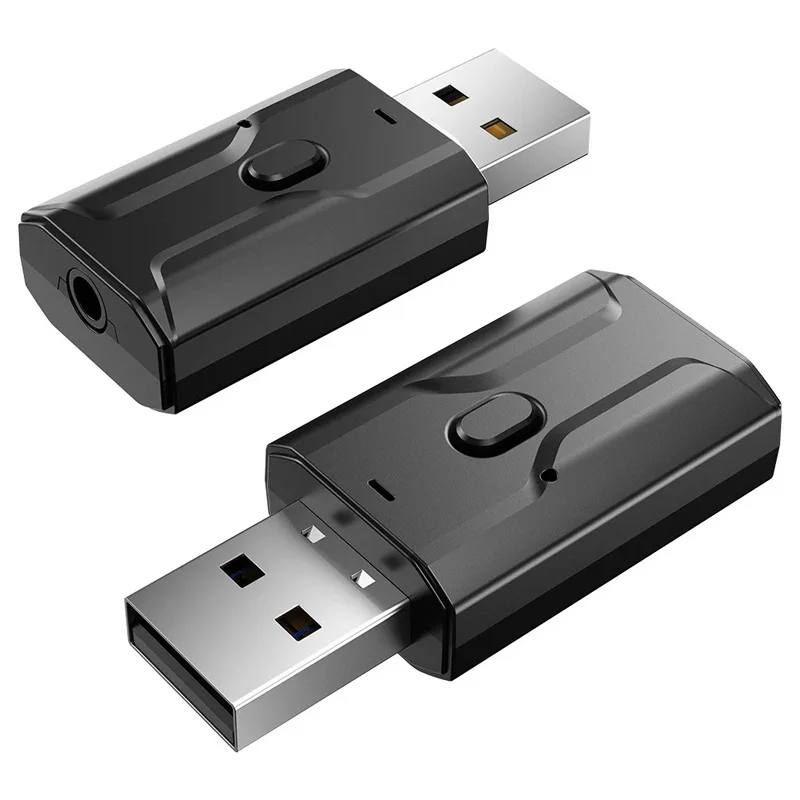 

Bluetooth 5.0 Audio Receiver Transmitter AUX USB 3.5mm Jack Mic Handsfree Call for TV Car PC Music Stereo Wireless Adapter