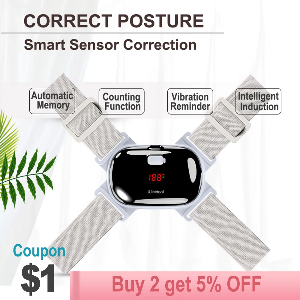 Светодиодный дисплей перезаряжаемый бандаж для спины поддержка поддержания