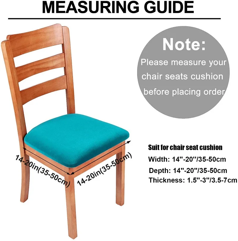 Velvet Super Soft Chair Seat Cover Spandex Elastic Covers For Dining Room Chairs Home Simple | Дом и сад