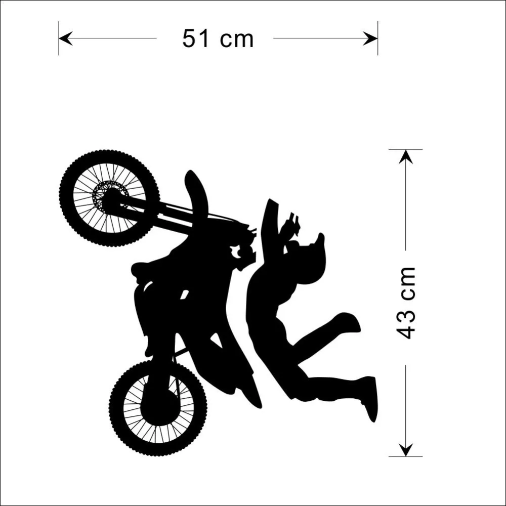 

Bike Sitting Room Bedroom Background Wall Stickers Waterproof Removable