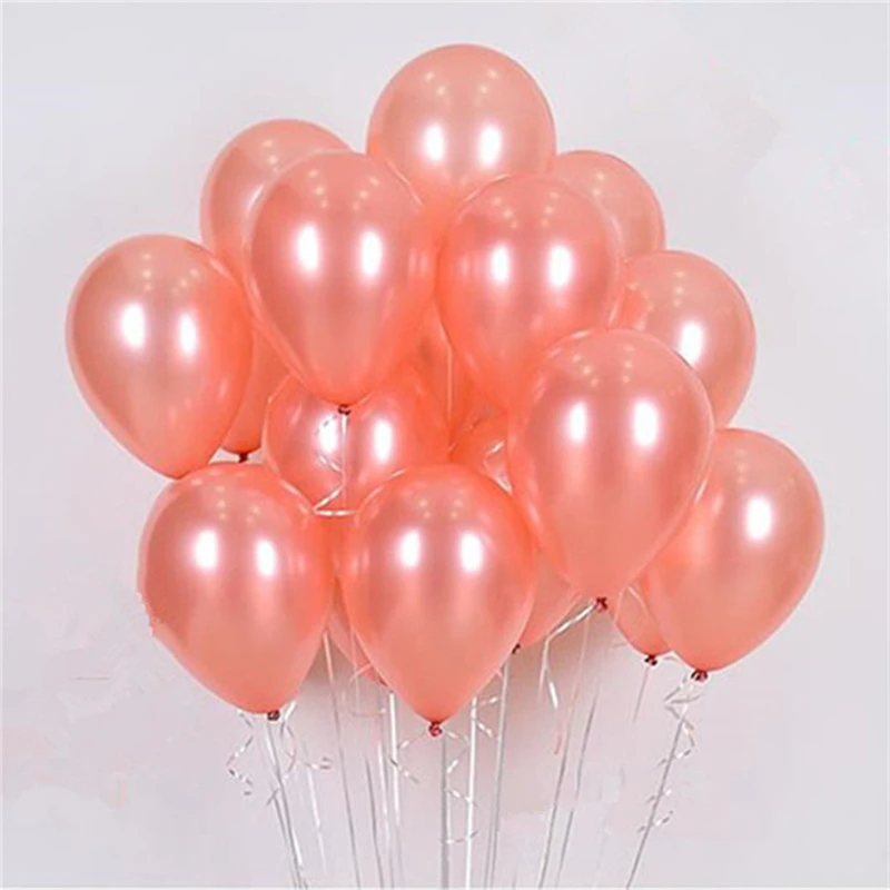 10pcs/lot rose gold confetti balloons 10inch wine red latex balloon wedding decoration happy birthday party supplies | Дом и сад