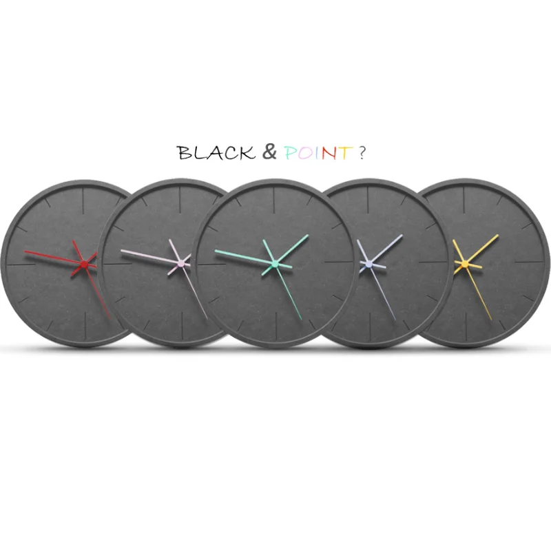 

Nordic Simple Wall Clock Creative Living Room Bedroom Minimalist Wall Clock Modern Design Quartz Fashion Clock for Home W6C