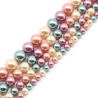 6 12mm natural multi freshwater pearls round beads loose spacer beads for jewelry making diy bracelet necklace 15inches strands