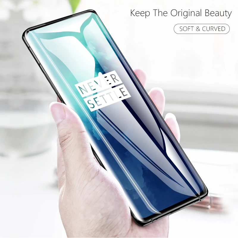 CHYI 3D изогнутая пленка для Oneplus 7T Pro защита экрана гидратация пленка One plus 7Tpro полное покрытие экрана не закаленное стекло