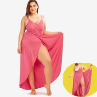 2021 summer women nightdress multipurpose cross cover long loose nightgown sexy lingerie casual bath sleepwear home clothing