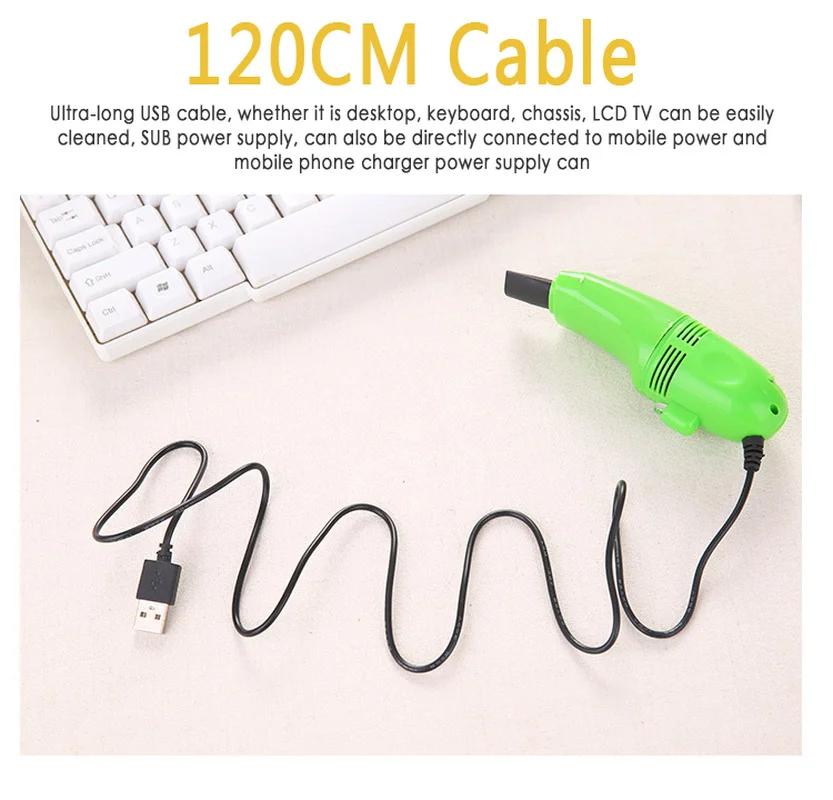 

1pc USB Keyboard Cleaner PC Laptop cleaner Computer Vacuum Cleaning Kit Tool Remove Dust Brush Home Office desk