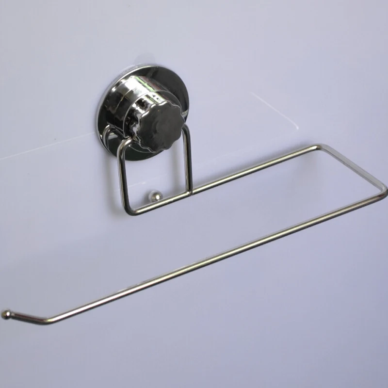 

Paper Towel Box Holder Kitchen Pantry Bathroom Super Suction Cup Racks Kitchen Roll Vacuum Suction Cup Holder Rack