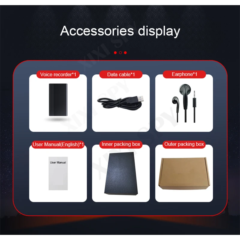 XIXI SPY 500 часов записи диктофон ручка аудио звук мини активированный цифровой