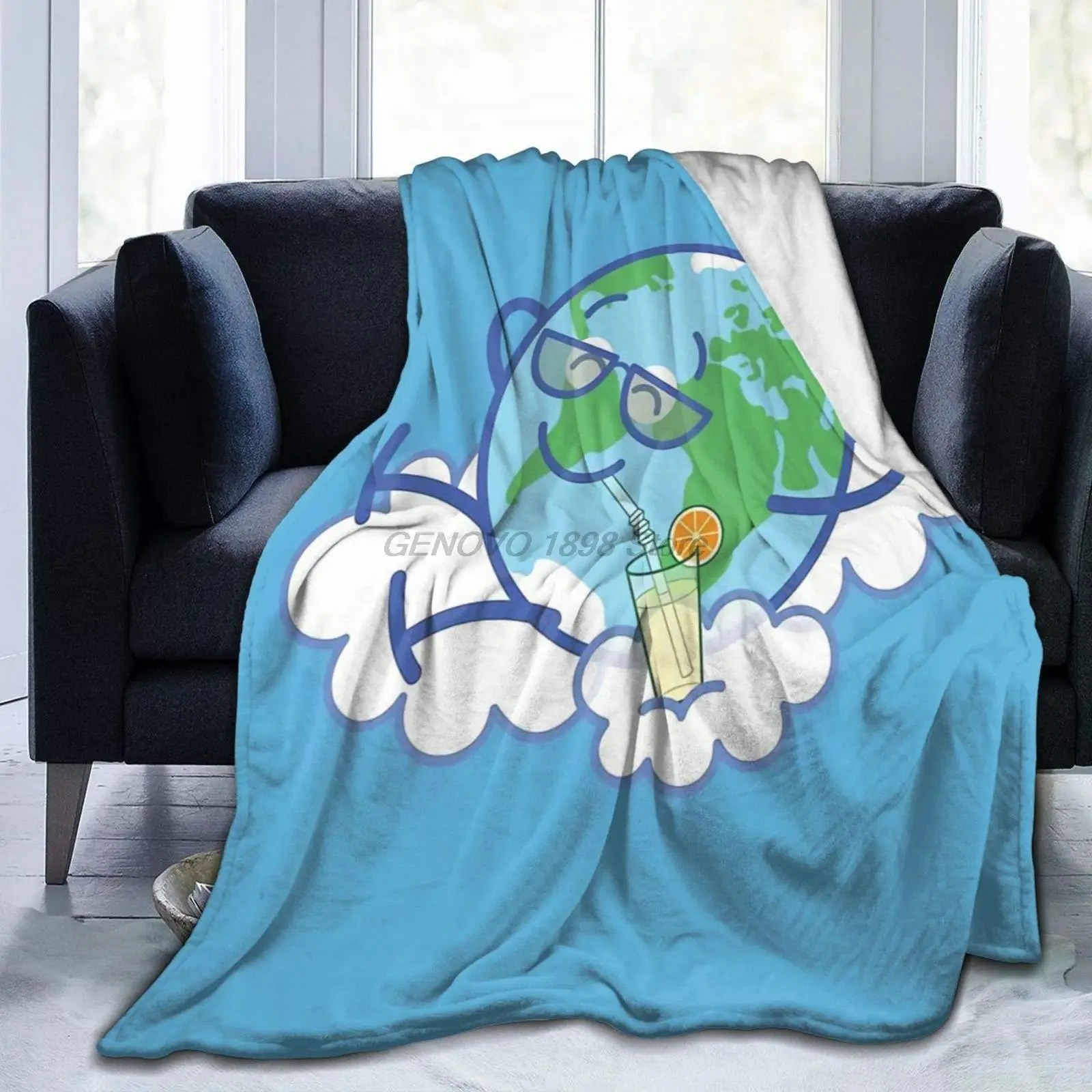 

Cool Planet Earth Taking Bed Blanket for Couch/Living Room/Warm Winter Cozy Plush Throw Blankets for Adults Or Kids 80 X60