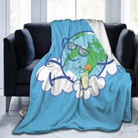 cool planet earth taking bed blanket for couchliving roomwarm winter cozy plush throw blankets for adults or kids 80 x60