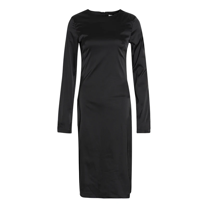 Женское платье с оборками TWOTWINSTYLE летнее однотонное элегантное средней длины