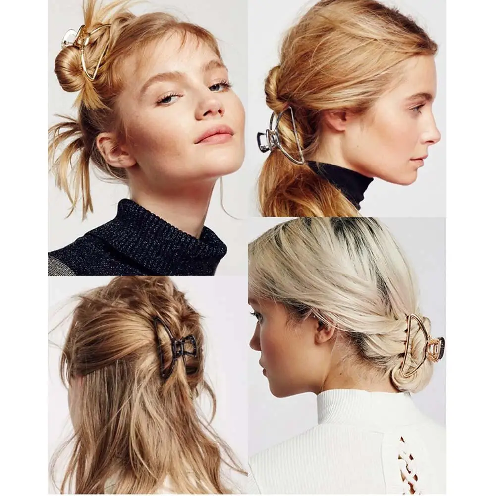 

5pcs Hair Claw Clips Set Retro Women Hair Claw Clamps Hairpins