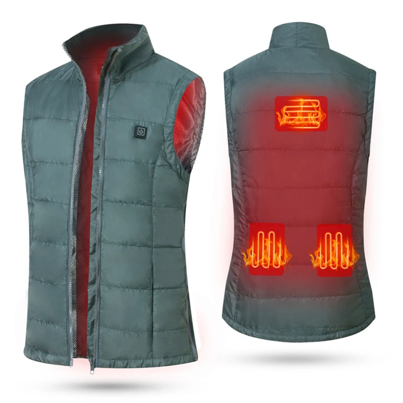 Vinmori нагревательный жилет USB Электрический самонагревающийся уличная